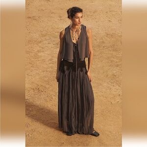 Zara Gray A-Line Skirt